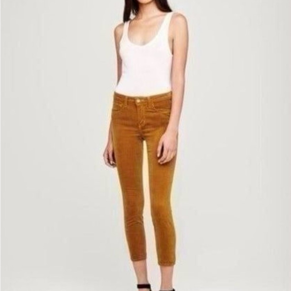 L'AGENCE ultra high rise Monique Citrine skinny Jeans Pants Jeggings in Sz 25